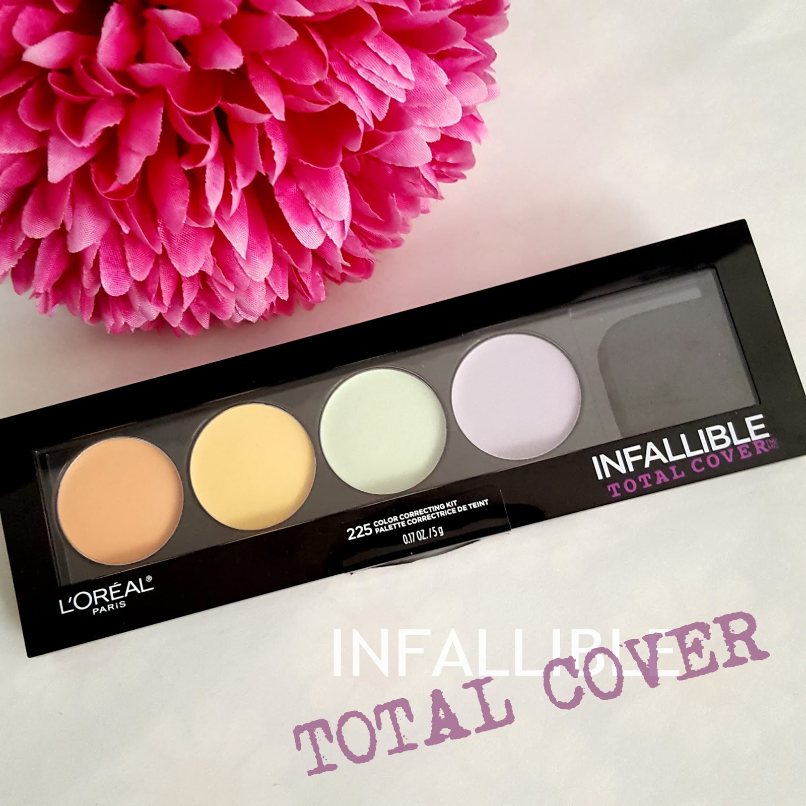 L'Oreal Infallible Total Cover Colour Correcting Concealer kit review -