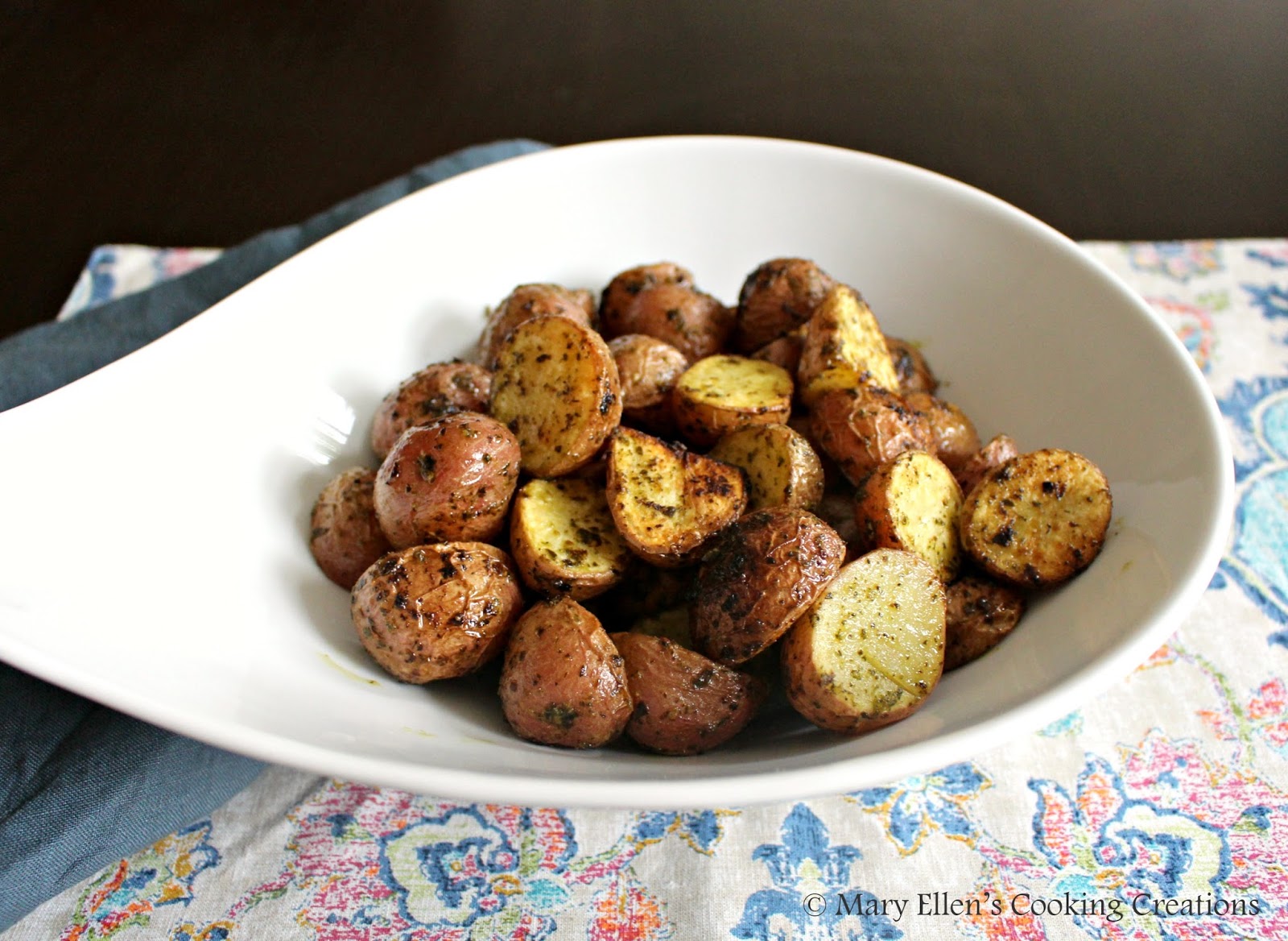 Mary Ellen's Cooking Creations Lemon Garlic Roasted Potatoes