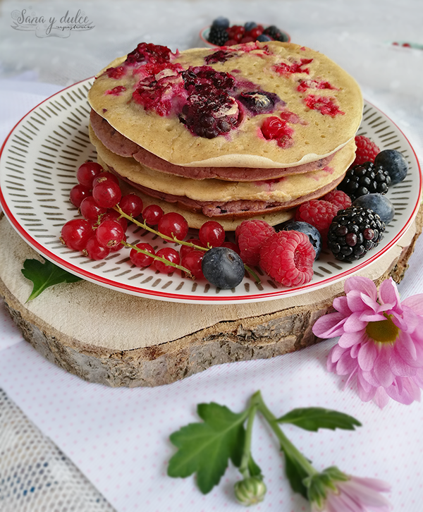 Nunca es demasiado dulce Pancakes de Avena y Frutos Rojos