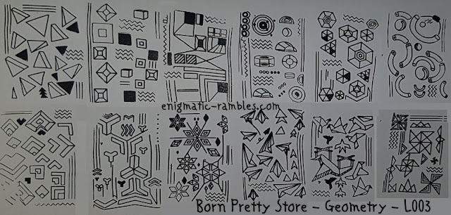 Stamping Plate Born Pretty Store Geometry L003 Stamping-Plate-Born-Pretty-Store-Geometry-L003