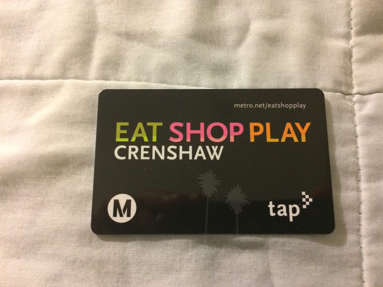 Tap Cards of Metro Los Angeles April 2019