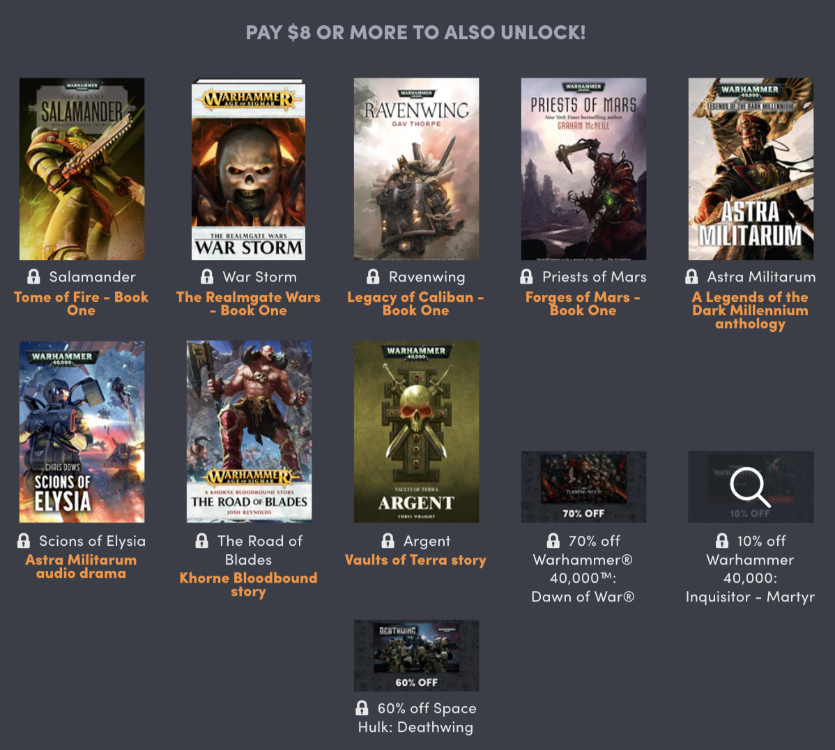 Tenkar's Tavern Humble Bundle Book Bundle Tales From the Worlds of