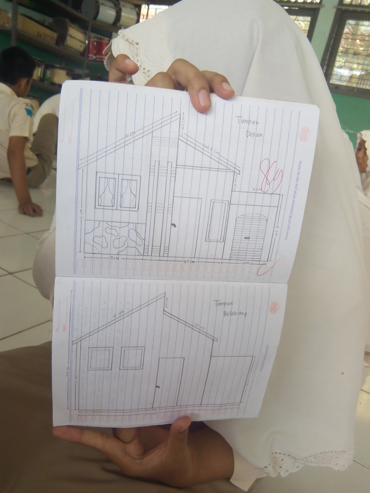 RUMAH KARYA CANTIK MINIATUR RUMAH DARI KARDUS SISA