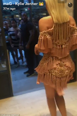 1a6 Kylie Jenner dazzles at Harper's Bazaar party in a stunning Balmain dress