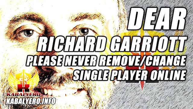 Dear Richard Garriott, Please Never Remove Or Change Single Player Online Of Shroud Of The Avatar