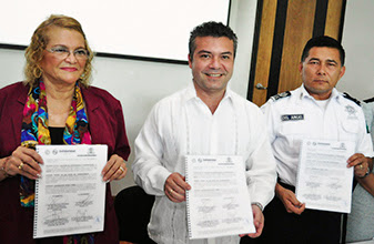 Firman Gobierno de Solidaridad y Universidad de Quintana Roo, convenio para la licenciatura en Seguridad Pública