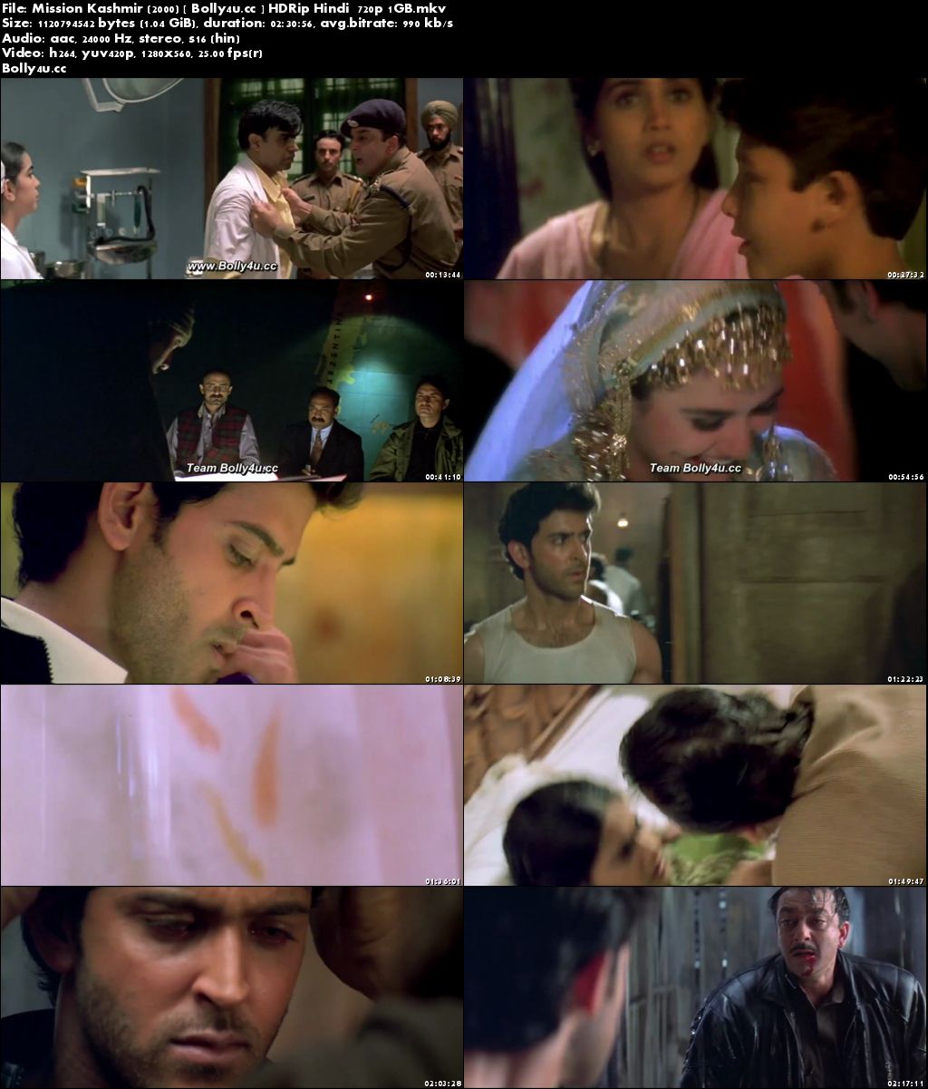 Mission Kashmir 2000 HDRip 400Mb Full Hindi Movie Download 480p