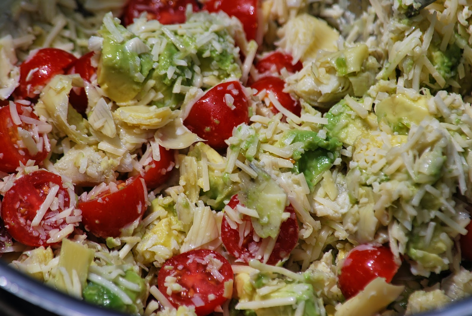 My story in recipes Avocado and Artichoke Pasta Salad