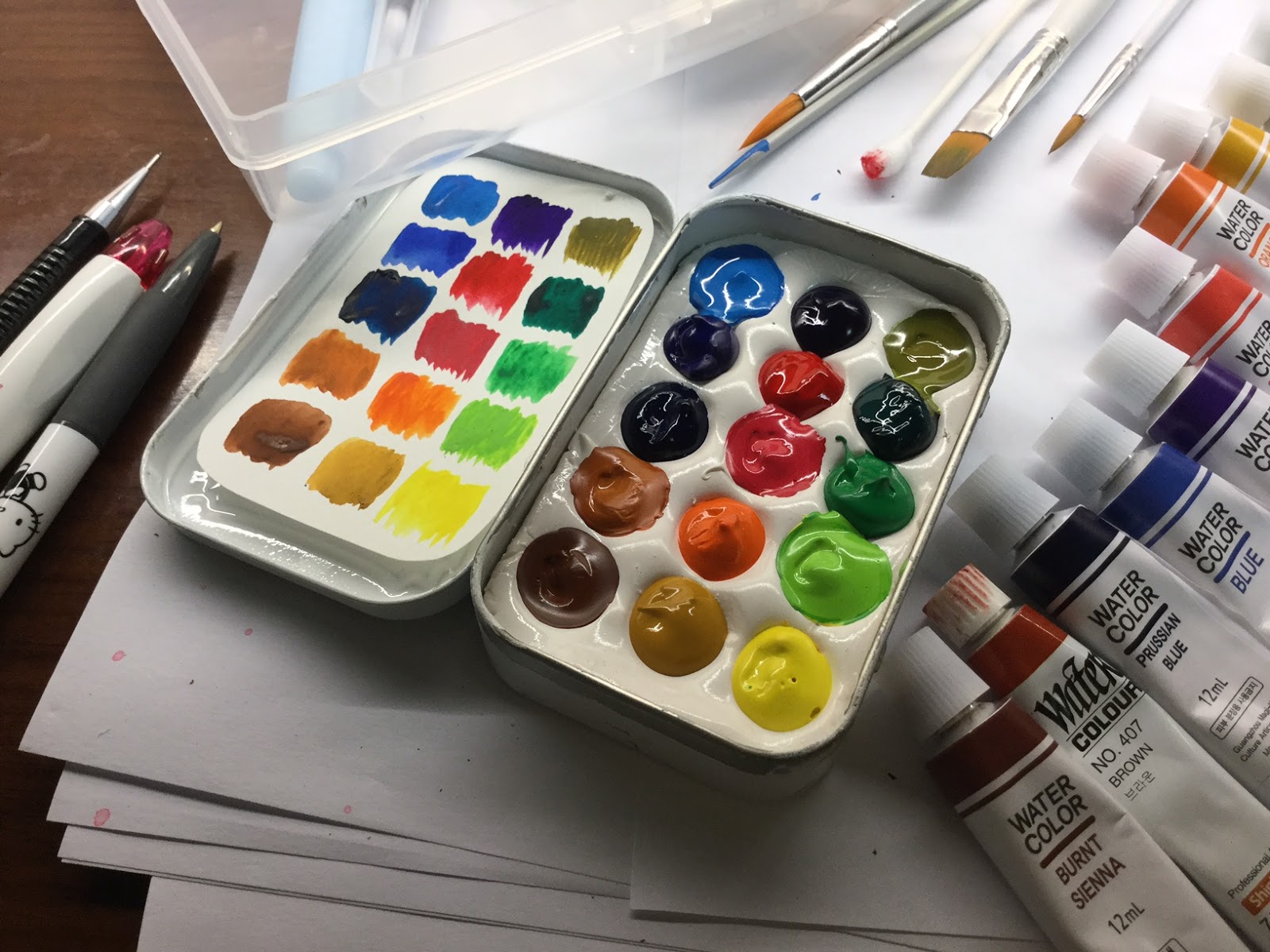 Pigment and Fiber An Altoid Tin Painter's Palette