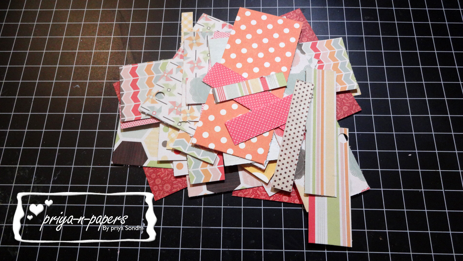 Crafters Corner : Different ways to use pattern paper scraps