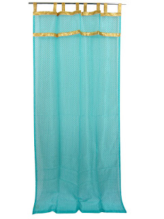 Mogul Interior Moroccan Sari Curtain Bedspreads