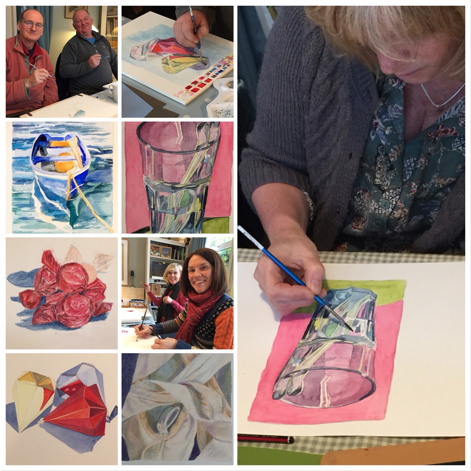 Julie Douglas, Notes from The Atelier A montage of student artwork