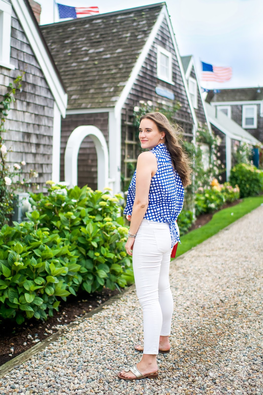 The Perfect Summer Outfit for a Stroll in Nantucket featured by popular New York fashion blogger, Covering the Bases