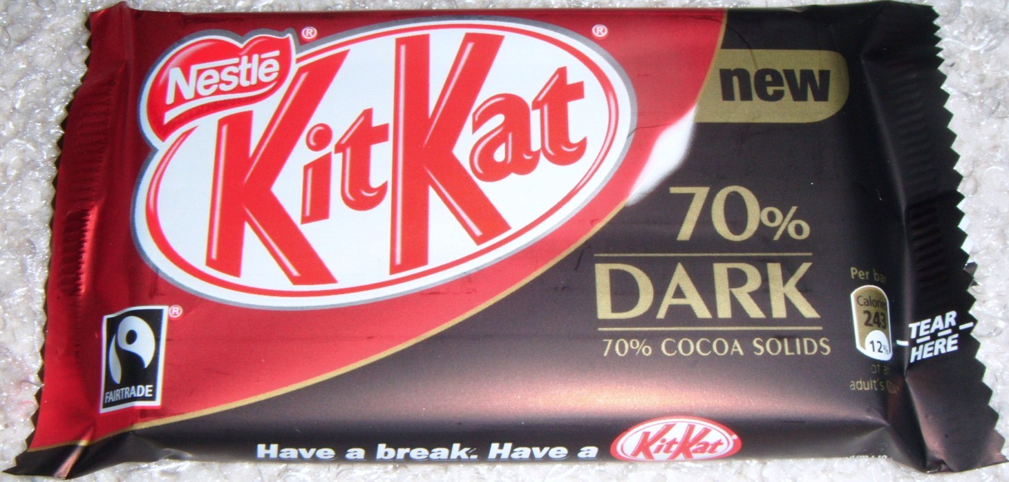 FOODSTUFF FINDS Kit Kat [New] 70 Dark (Tesco) (By cinabar)