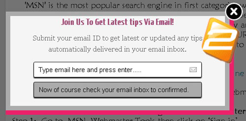 How To Create Popup Stylish Email Subscribe Blogger Widget?