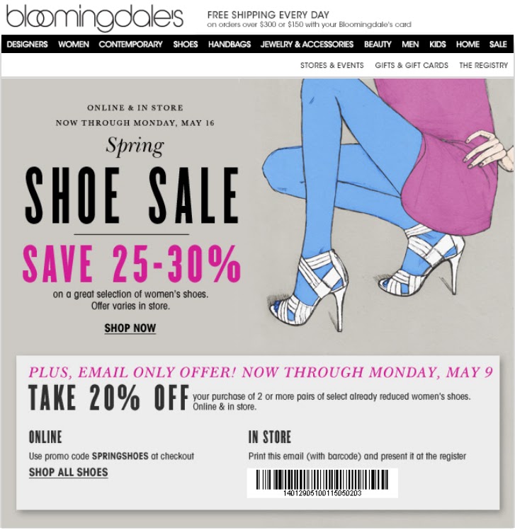 In-Store Printable Coupons, Discounts and Deals! Printable Coupons 2018: Bloomingdales Coupons ...