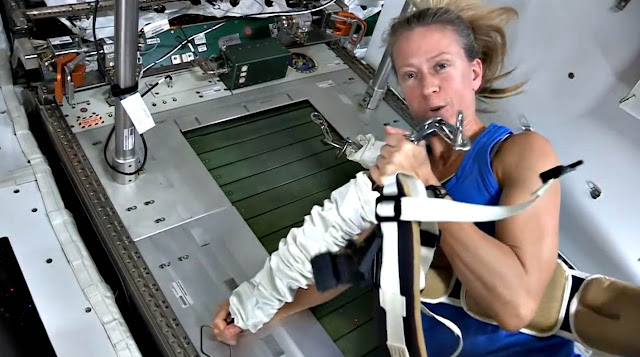 Cómo se ejercitan los astronautas en el espacio