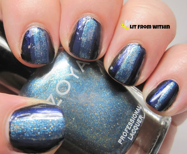 I love the mix of blue and gold together in Zoya Crystal.