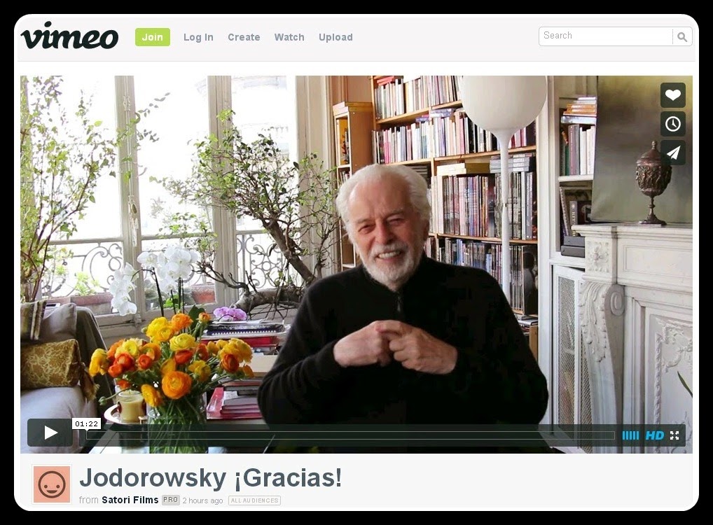 Alejandro Jodorowsky Transmite Su Agradecimiento Por El Valioso Aporte A “Poesía Sin Fin” (Vídeo)