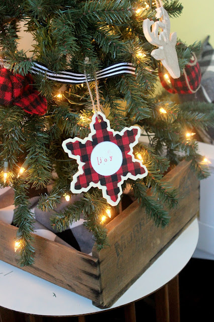 A Very Merry Plaid and Rustic Christmas Playroom. 