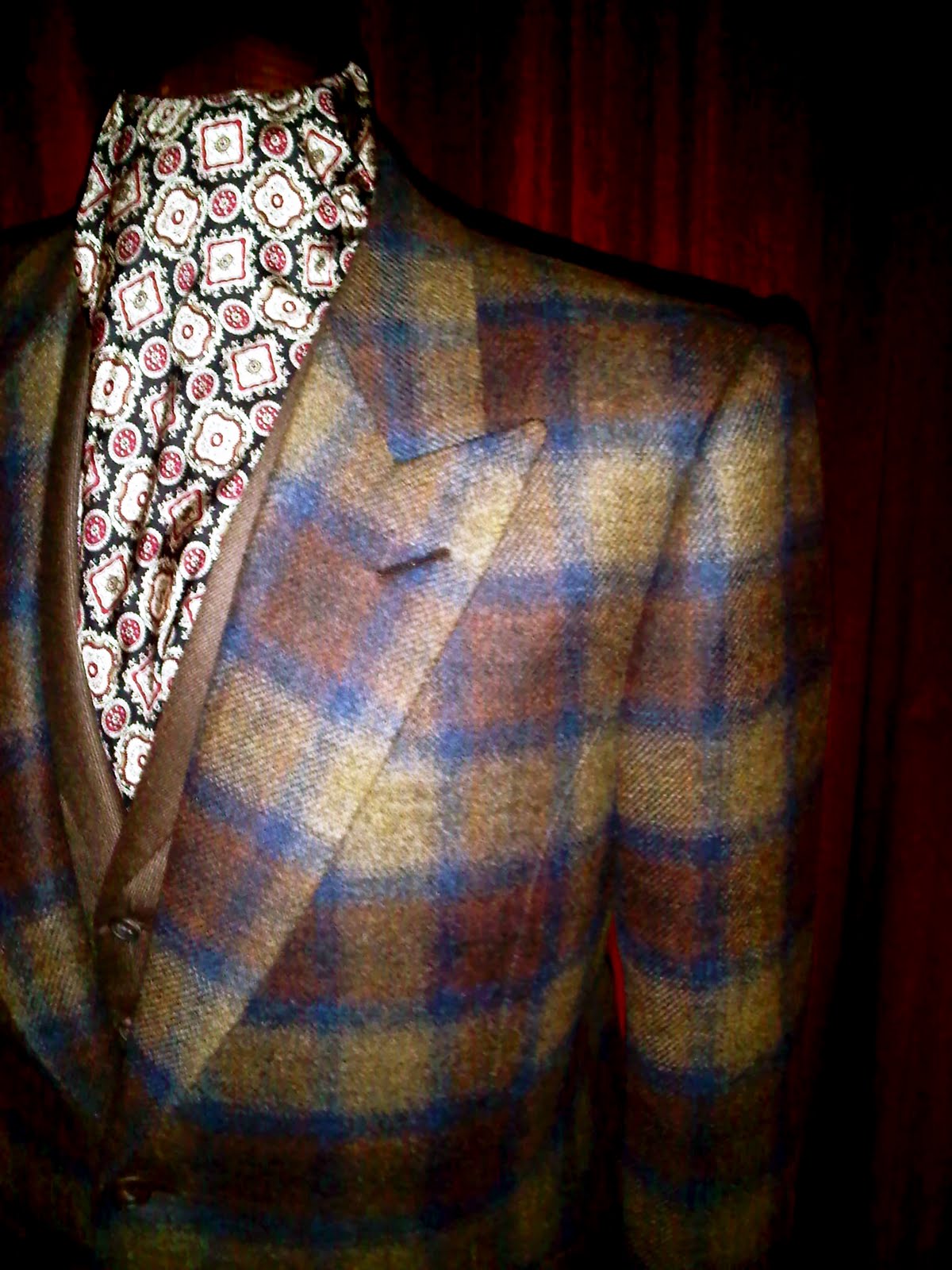 DAVIDE TAUB: Tweed Curved-Seam 3-Piece Suit for The Terraces, 2011