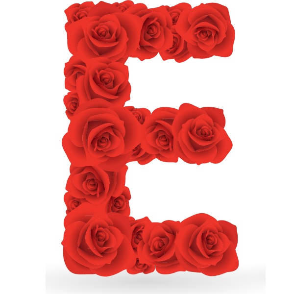 Abecedario Hecho Con Rosas Rojas Red Roses Alphabet Monogram My Xxx Hot Girl