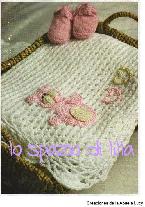 Lo Spazio Di Lilla Copertine Ai Ferri E All Uncinetto Per Neonato Schemi Gratuiti E Tutorial Crochet And Knit Baby Blankets Free Patterns