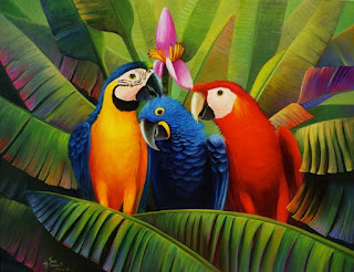 Cuadros Coloridas Guacamayas