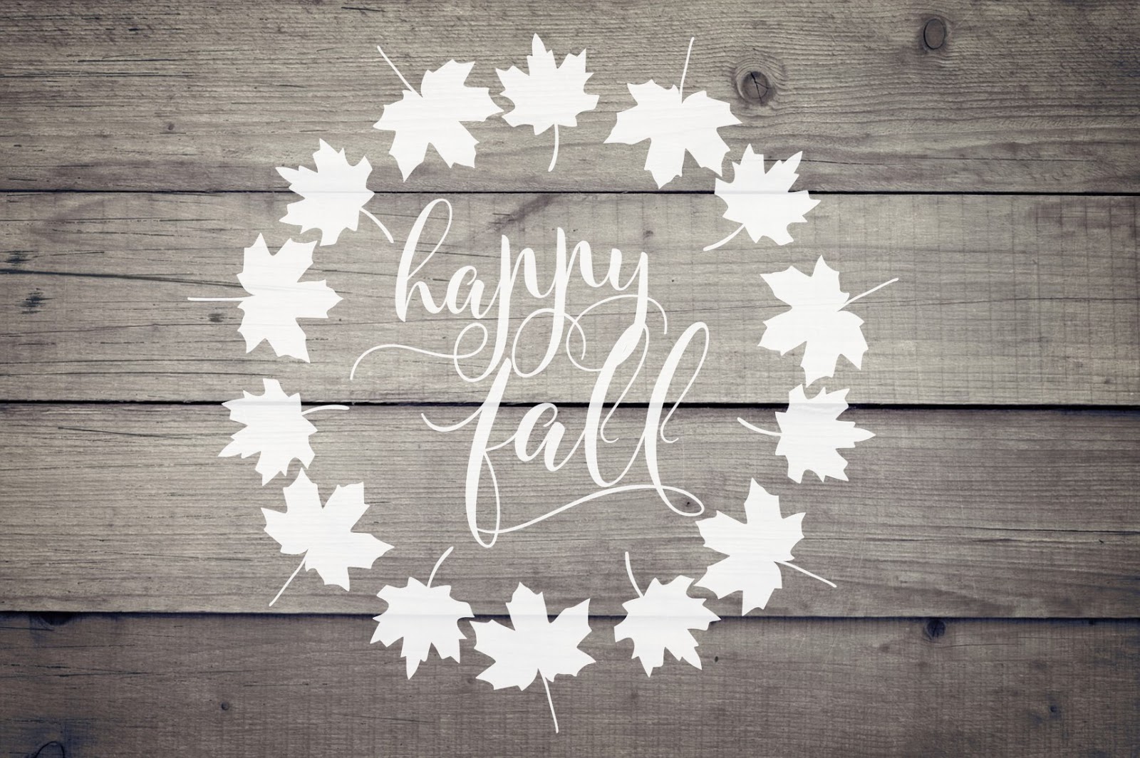 Free Fall Leaf Wreath Silhouette Studio Design Silhouette School