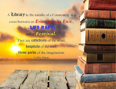 Books mean so many things to people.  They can be an Emergency Exit, a Life Raft, a Festival or so much more.  Save this printable quote or share these printable bookmarks with all your book loving friends.