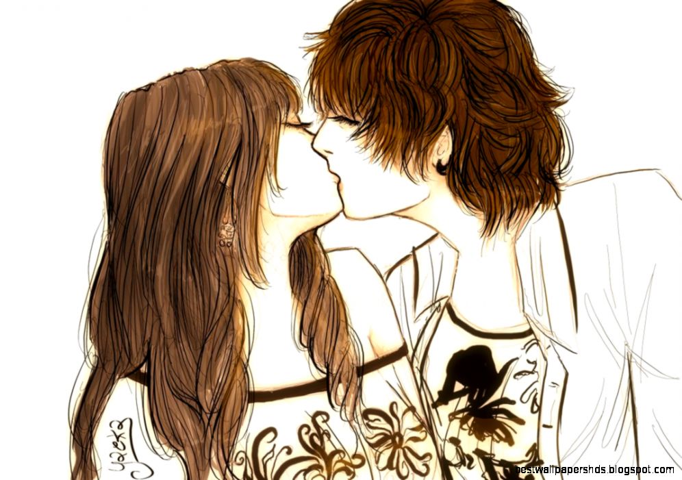 A sweet kiss by Yaeka on DeviantArt