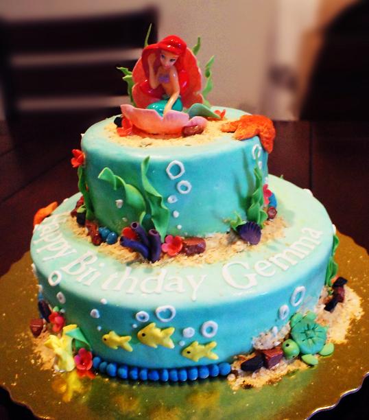 Sweet Dreams Little Mermaid Birthday Gemma S Mom Gretchen Wanted Me To Make A Little Mermaid Cake For Her Daughter 4th Birthday And Since I Didn T Have That Much Time