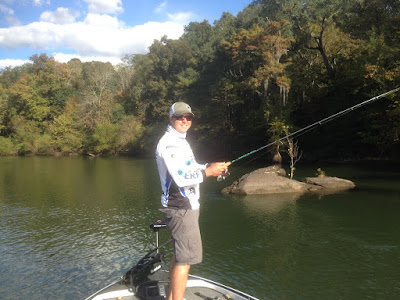 Took my Triton Boat up the rocky Flint River for shoal bass fishing