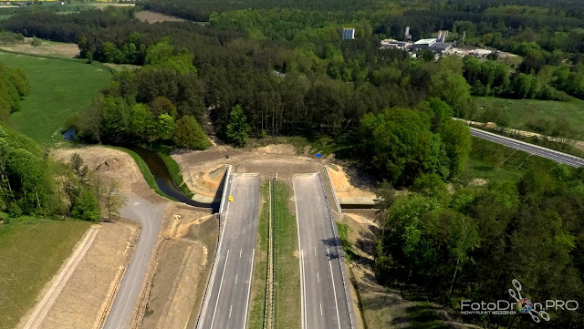 Budowa drogi ekspresowej S5 węzeł Mielno koło Gniezna (FotoDron.Pro)