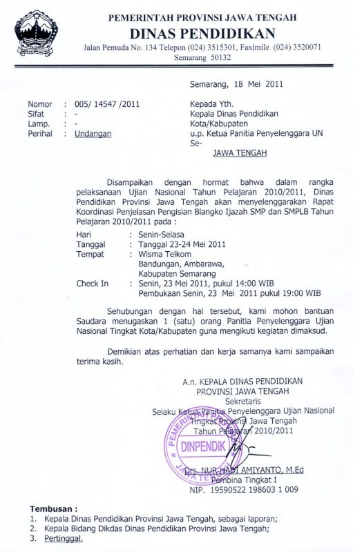 5 Contoh Surat Dinas Dan Cara Membuatnya Kumpulan