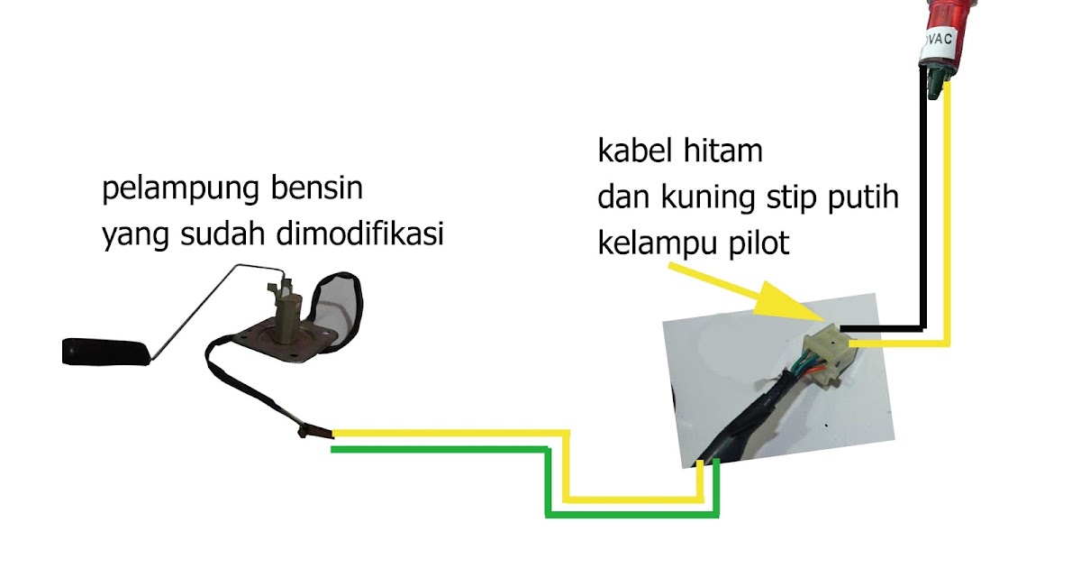 BAGI BAGI ILMU GRATIS MEMBUAT INDIKATOR BENSIN MOTOR CUSTOM