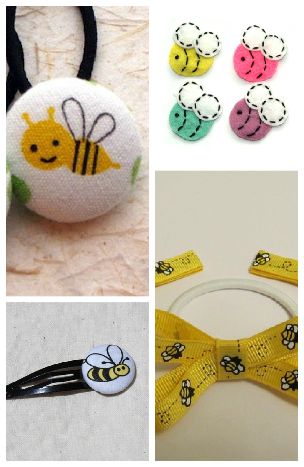 baby bees house Bee hair clips and hair bands