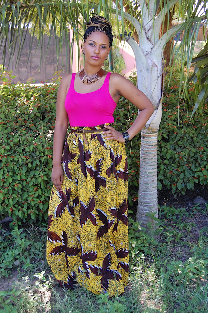 Kiki's Fashion: Kiki's Kitenge Maxi skirt