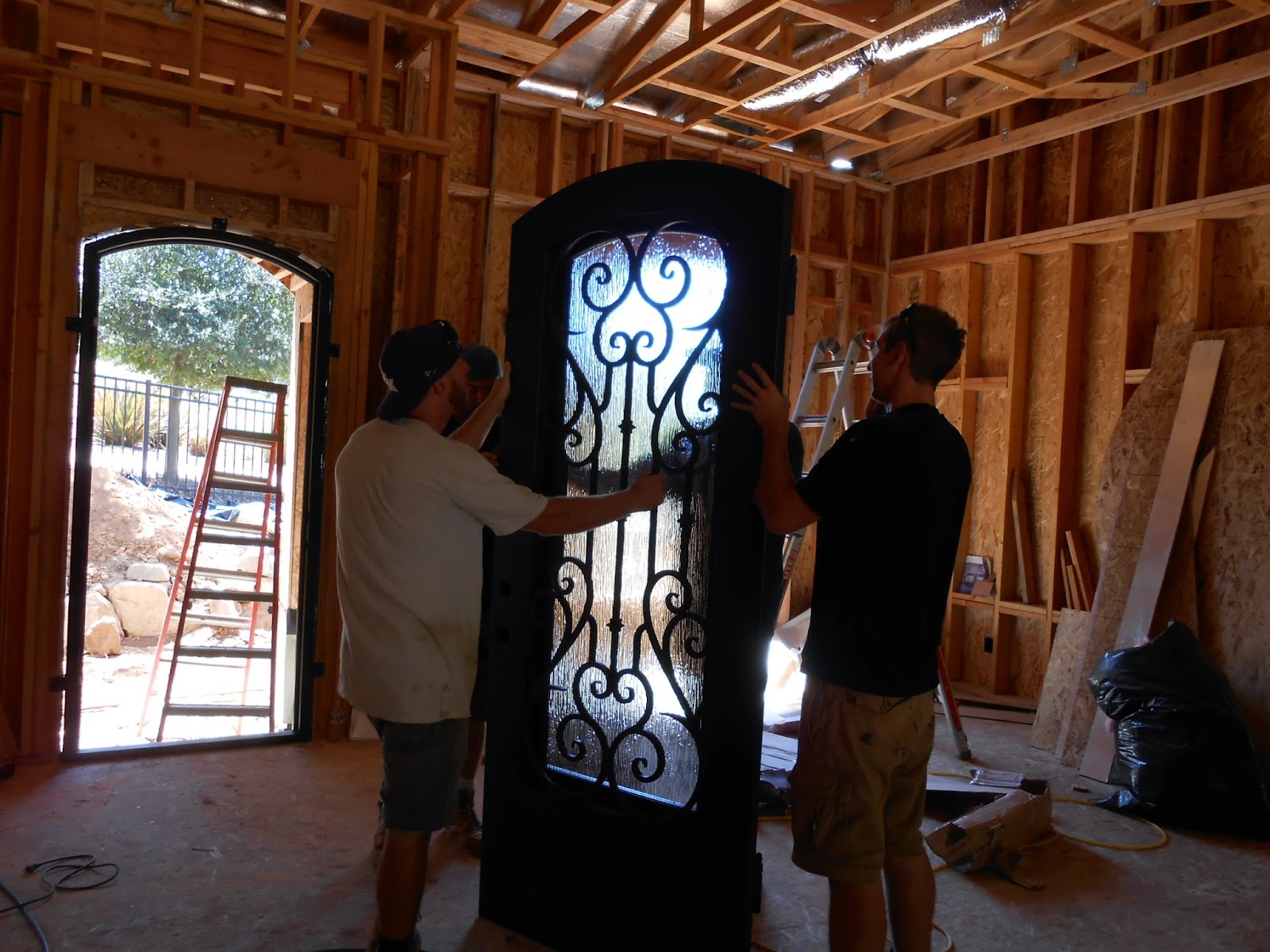 King Rd Installing the Iron Front Door