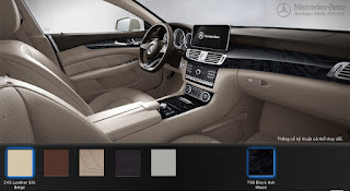 Màu nội thất Mercedes CLS 400 2017 Nội thất Mercedes CLS 400 2017 màu Vàng Silk 245