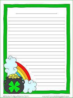 Nyla's Crafty Teaching: St. Patrick's Day Writing Sheets