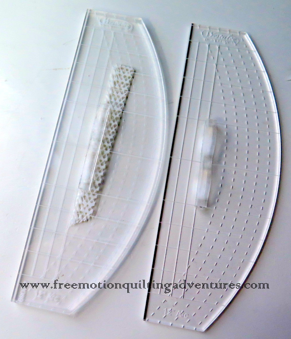 Amy's Free Motion Quilting Adventures Ruler Work on a Domestic Sewing