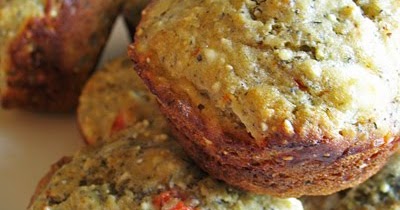 Quinoa Flour Muffins with Roasted Red Peppers and Goat Cheese | Lisa's ...