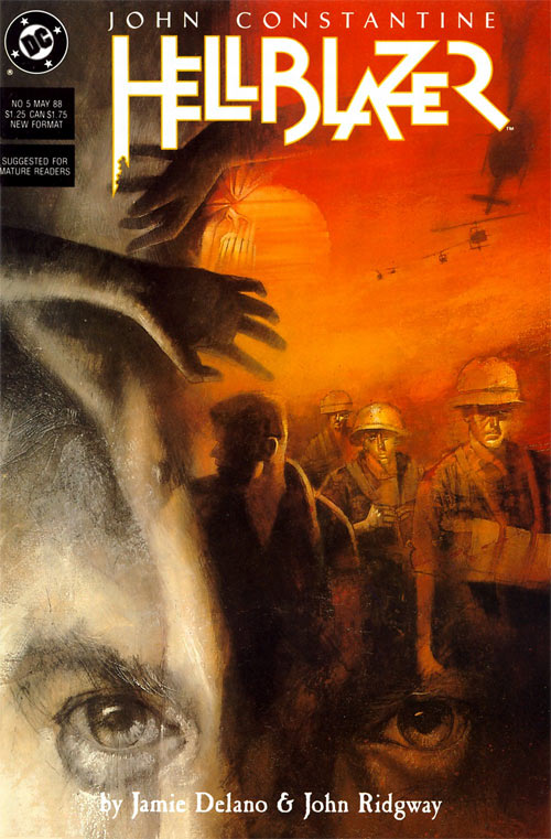 viewing Dave McKean's Hellblazer Covers