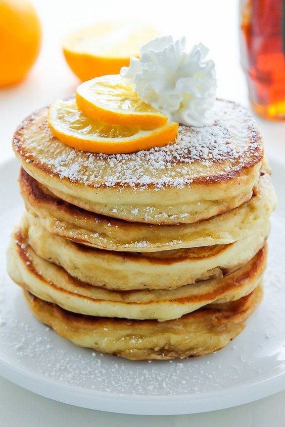 Lemon Ricotta Pancakes variousfoods