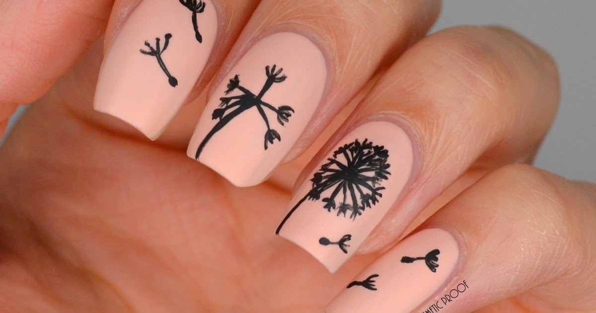 NAILS Dandelion Nail Art for Ane Li SharingTheLoveForAneLi