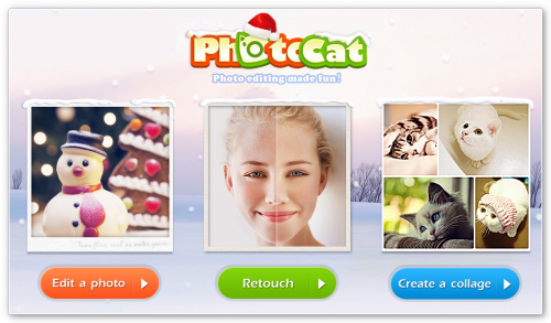Photocat — онлайновый фоторедактор для новогодних снимков