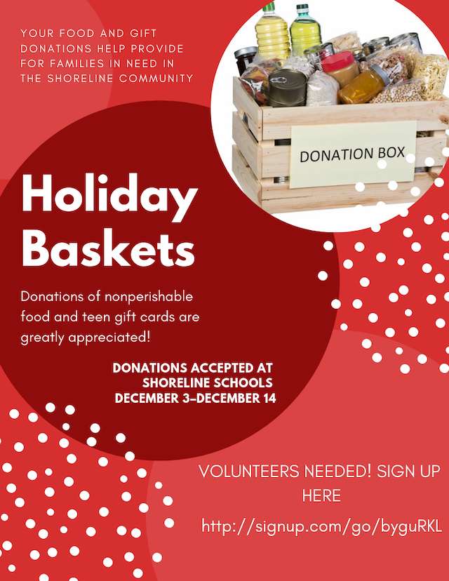 Shoreline Area News Food and gift donations for families in need in