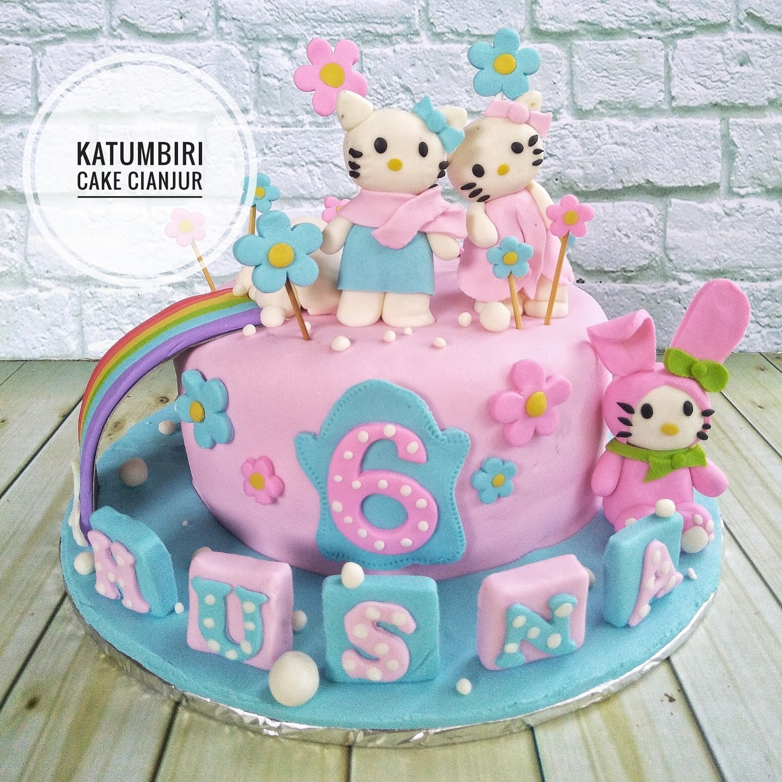 Katumbiri Custom Cake Cianjur Cake Ultah Anak Tema Hello Kitty