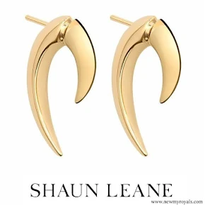 Meghan Markle wore Shaun Leane Yellow Gold Vermeil Talon Earrings